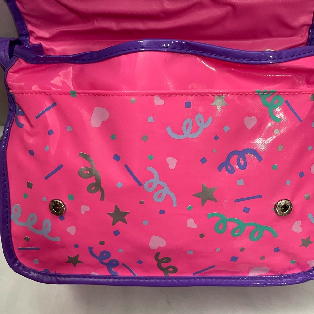 Barbie Pyramid Messenger Bag Mattel VINTAGE Circa 1991 Pink Vinyl Purse - Picture 15 of 16